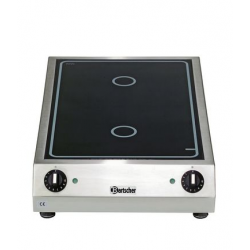 Płyta ceramiczna elektryczna z dwoma polami grzewczymi 6 kW | BARTSCHER, 104913