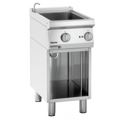 Bemar elektryczny GN 1/1 z kranem doprowadzającym wodę i podstawą otwartą, 400x700x850 mm | BARTSCHER, 700 Classic