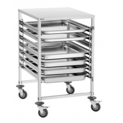 Wózek transportowy na pojemniki GN i tace, 7xGN1/2,655x740x1010 mm | BARTSCHER, 7GN210