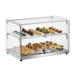 Witryna bufetowa neutralna, 2 poziomy, 550x375x370 mm | BARTSCHER, 5400 2E-K