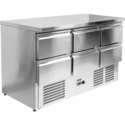 Stół chłodniczy z 6-szufladami 368L czynnik R290 Yato YG-05281