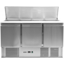 Stół chłodniczy sałatkowy 3-drzwiowy 368L z pokrywą uchylną Yato YG-05290