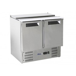 Stół chłodniczy sałatkowy z pokrywą uchylną 2-drzwiowy nowy czynnik chłodniczy Arktic Hendi 236161