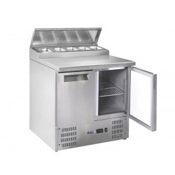 Stół chłodniczy sałatkowy 2- drzwiowy z nadstawą 5*GN 1/6 nowy czynnik Arktic Hendi 236222