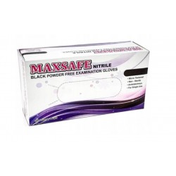Rękawiczki nitrylowe bezpudrowe rozmiar XL 100szt czarne