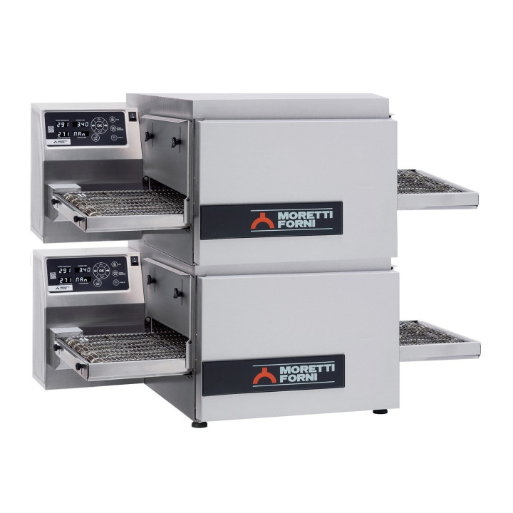 Elektryczny piec taśmowy T64 2 komory Moretti Forni MFMT64E2
