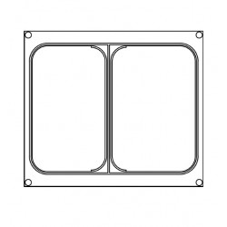 Matryca podział na dwa 227x178 do zgrzewarek AG02E/AG02HD
