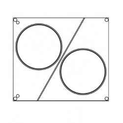 Matryca okrągła na 2 tacki fi115 do AG02E/AG02HD