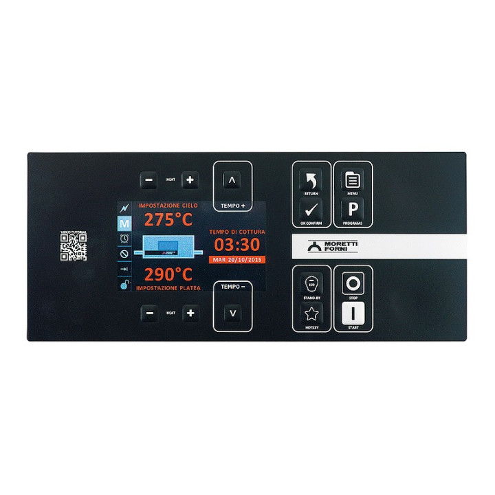 Elektryczny piec taśmowy T75 1 komora z podstawą Moretti Forni MFMT75ET1S