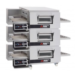 Elektryczny piec taśmowy T75 3 komory z podstawą Moretti Forni MFMT75ET3S