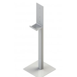 Stojak sanitarny na płyn do dezynfekcji z tacką ociekową