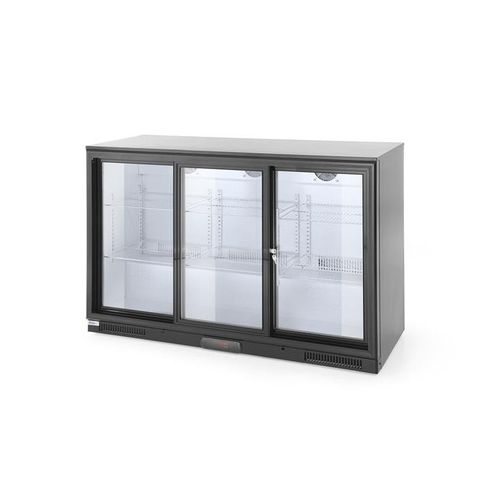 Lodówka na napoje 3-drzwiowa 338L drzwi suwane Hendi 235836