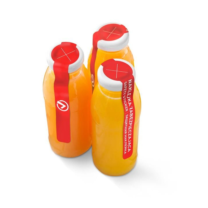 Pasek jednorazowy zabezpieczający otwór na słomkę - zestaw 2 rolek 