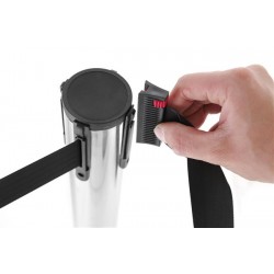 Słupek odgradzający z taśmą bez podstawy