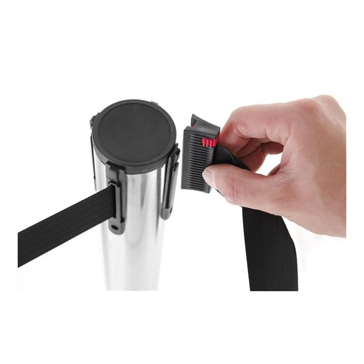 Słupek odgradzający z taśmą bez podstawy