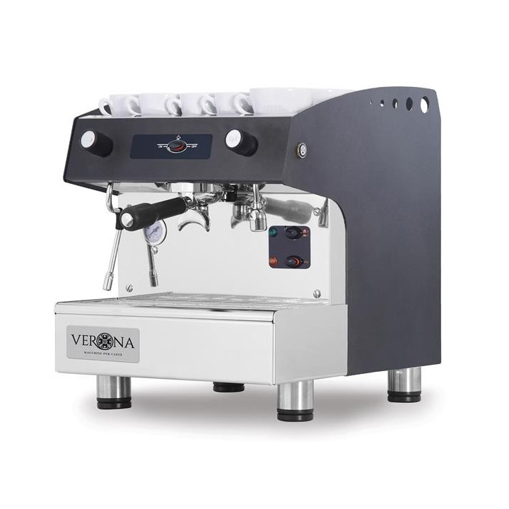 Ekspres do kawy Romeo Easy, 1-grupowy, półautomatyczny, HENDI, 230V/1800W, 375x530x(H)485mm