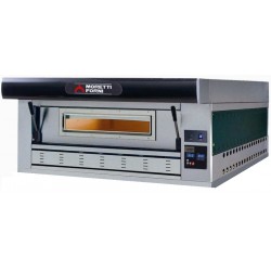Gazowy piec jednokomorowy P110 A 9*30cm z okapem i bazą Moretti Forni MFP110GAPC1