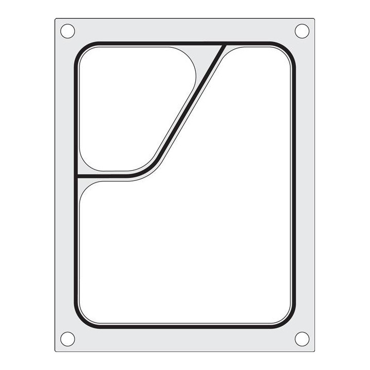 Matryca do zgrzewarki CAS CDS-01 na tackę dwdzielną colt 227x178  