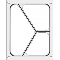 Matryca do zgrzewarki T-REX M-C-S oraz B190/192 STRONG  na tackę trójdzielną 227x178 