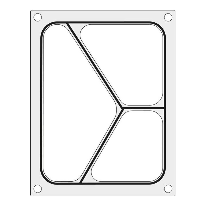 Matryca do zgrzewarki T-REX M-C-S oraz B190/192 STRONG  na tackę trójdzielną 227x178 