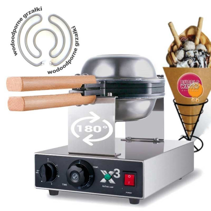 Gofrownica bąbelkowa X3® do Bubble Waffle 1400W