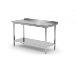 Stół roboczy przyścienny z półką - skręcany o wym. 1800x700x850 mm