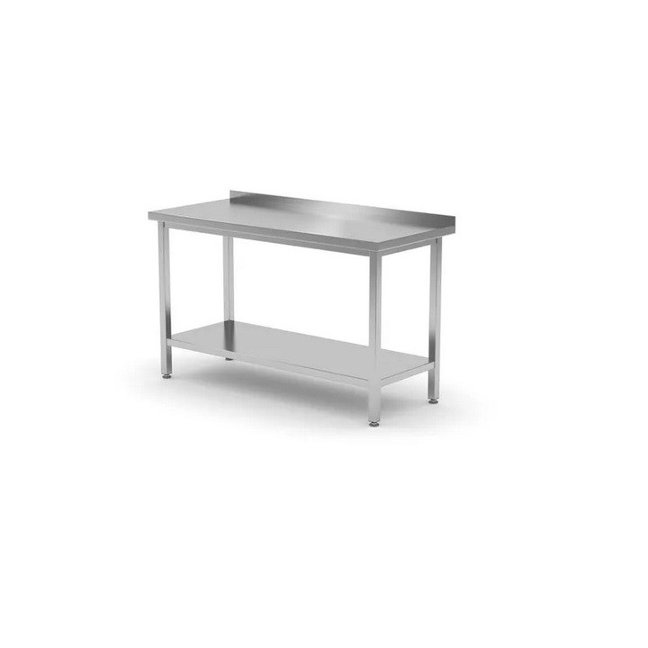 Stół roboczy przyścienny z półką - skręcany o wym. 1800x700x850 mm