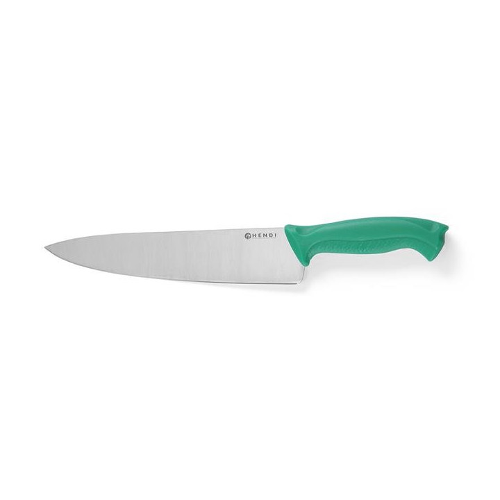 Nóż kucharski HACCP - 240 mm, zielony Hendi 842713