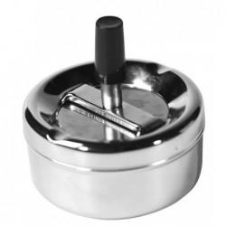 Popielnica z obrotowym przyciskiem