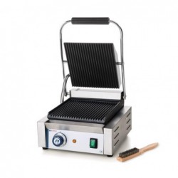 Grill kontaktowy pojedyńczy góra i dół ryflowane