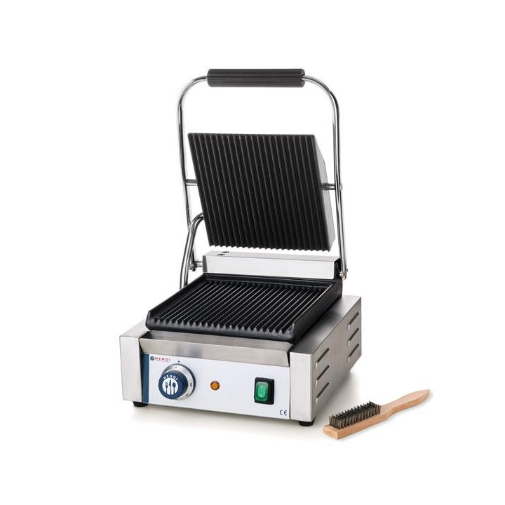 Grill kontaktowy pojedyńczy góra i dół ryflowane