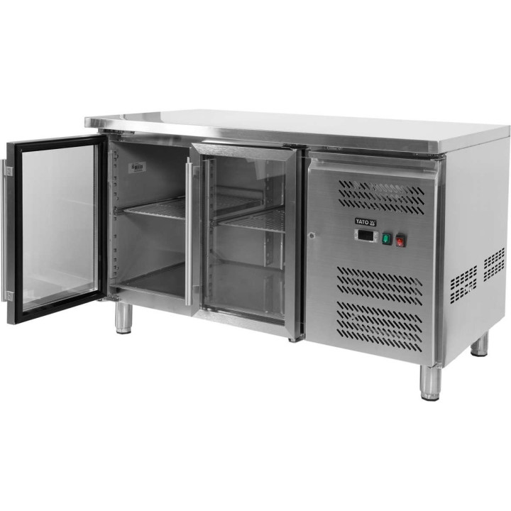 Stół chłodniczy przeszklony 2-drzwiowy linia 700 Yato YG-05252