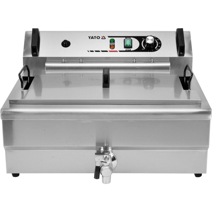 Smażalnik do pączków/faworków/frytek 23L z kranem 6kW