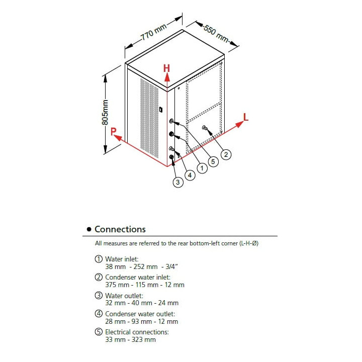 Kostkarka | Wytwornica do lodu Frozen Run 200kg/24h CV475