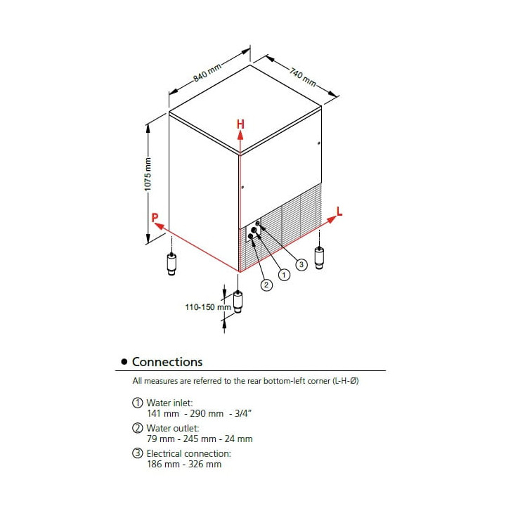 Kostkarka do lodu Frozen Dice 130kg/24h SL280