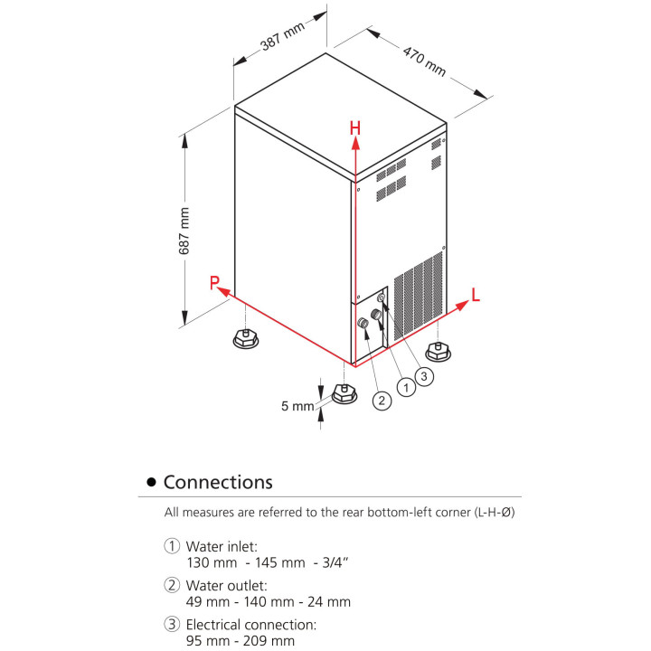 Kostkarka do lodu Frozen Dice 32kg/24h SL60