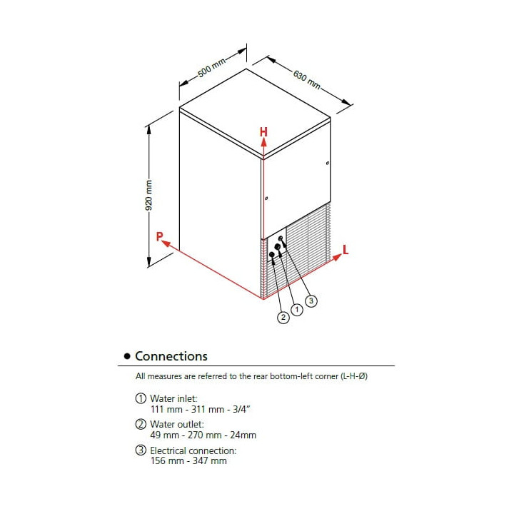 Kostkarka do lodu Frozen Dice 44kg/24h D90