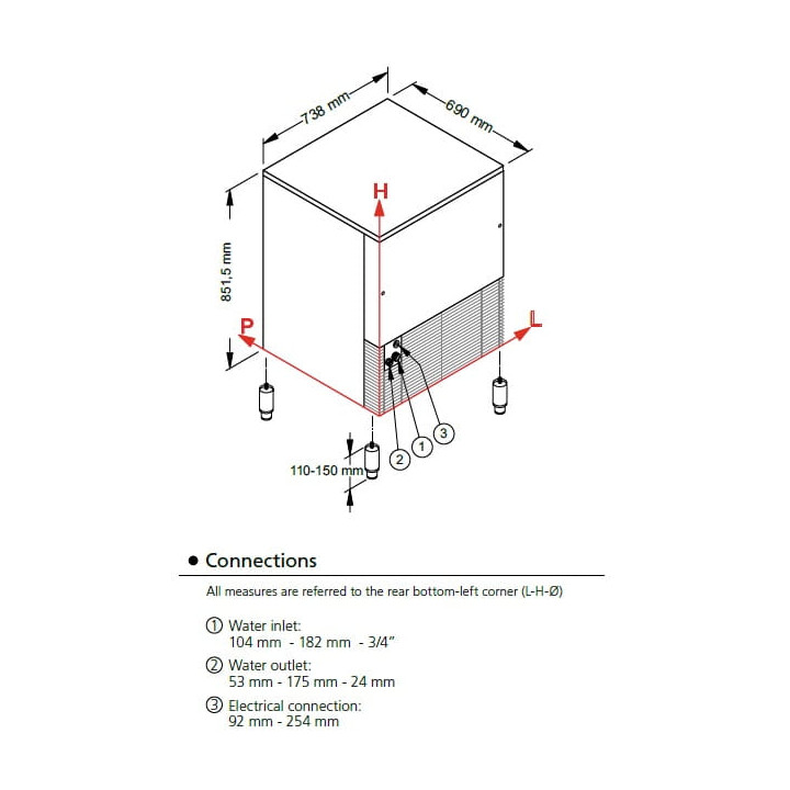 Kostkarko-grudkarka do lodu Frozen Stone 140kg/24h SLT270
