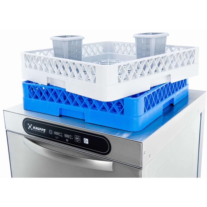 Zmywarka do szkła i talerzy | kosz 500x500 | 400V | KRUPPS CUBE LINE C537TE | panel elektroniczny Advance  4 cykle mycia