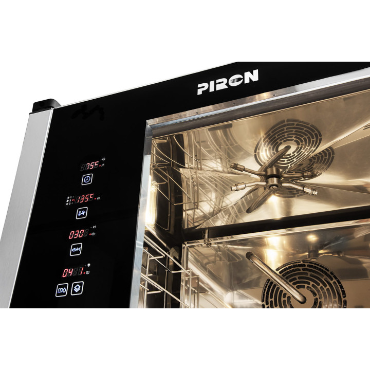 Piec konwekcyjno-parowy 4x GN1/1 | automatyczny system myjący | 6,3 kW | Piron Vespucci Wash PF8904