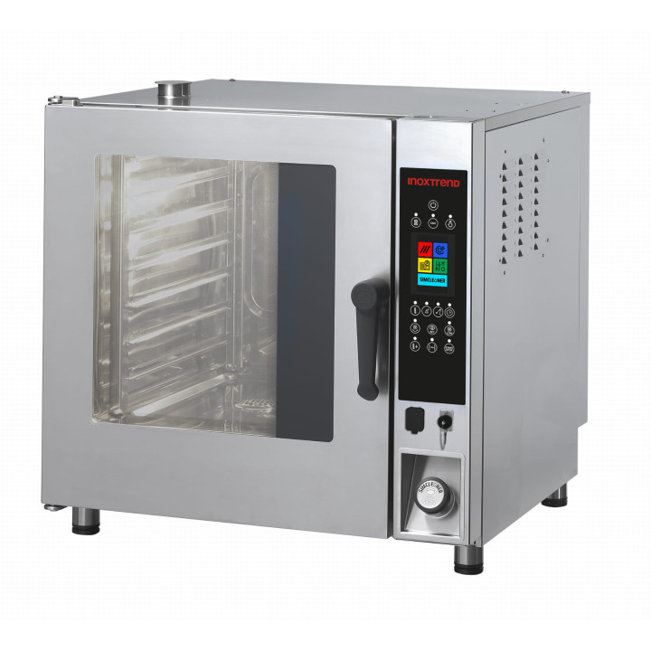 Piec konwekcyjno-parowy elektryczny | elektroniczny panel sterowania | 7xGN1/1 | Inoxtrend CDT-107E