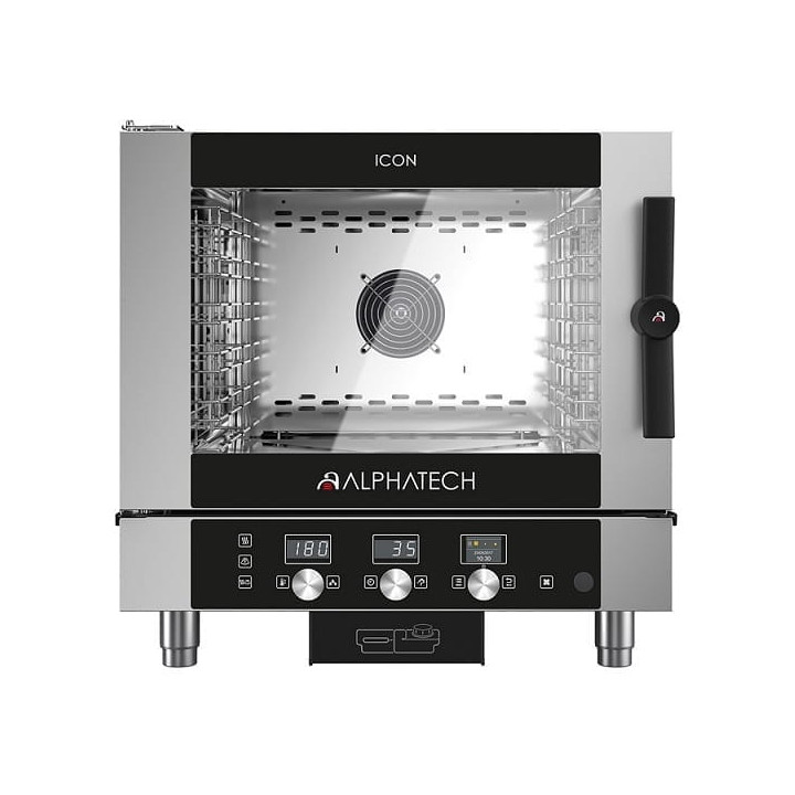 Piec konwekcyjno-parowy ICET051E | automatyczny system myjący | 5x GN 1/1 | 5x 600x400 | Alphatech by Lainox  | sterowanie elek