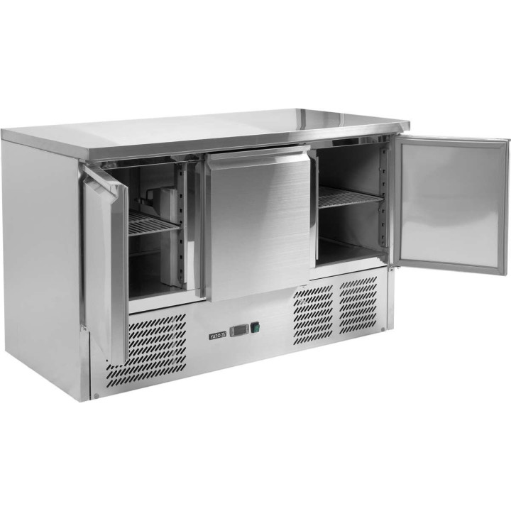 Stół chłodniczy 3-drzwiowy 368L 1365x700x870 Yato YG-05300