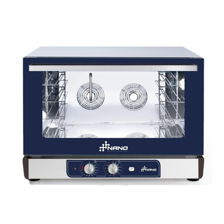 Piec piekarniczy konwekcyjny z nawilżaniem Nano – 4x 600x400 mm sterowany elektromechanicznie jednofazowy 