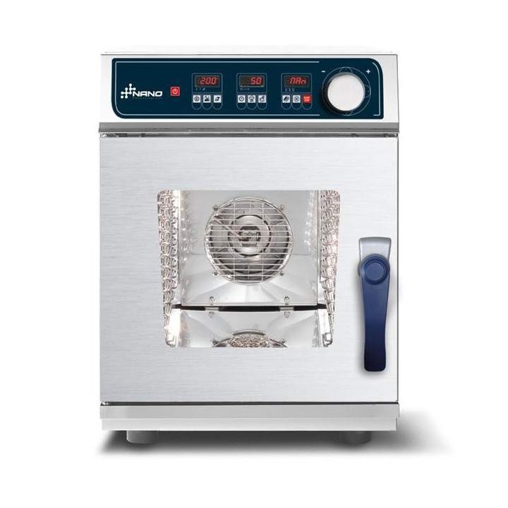 Piec konwekcyjno-parowy GRAFEN Nano Compact 6x GN 2/3 sterowanie elektroniczne z systemem myjącym