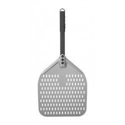 Łopata do pizzy z perforacją i krótką rączką kwadratowa z anodowanego aluminium 350x710mm Hendi 618066 Hendi 618066