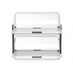 Witrynka rolltop podwójna HENDI 380x260x(H)355mm 