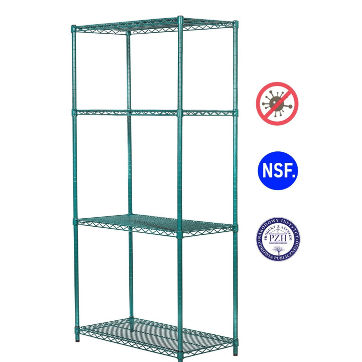 Regał noMICRO 4-półki (46x122x182cm)