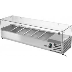 Witryna chłodnicza nadstawna 6x1/3 GN nadstawka Yato YG-05330