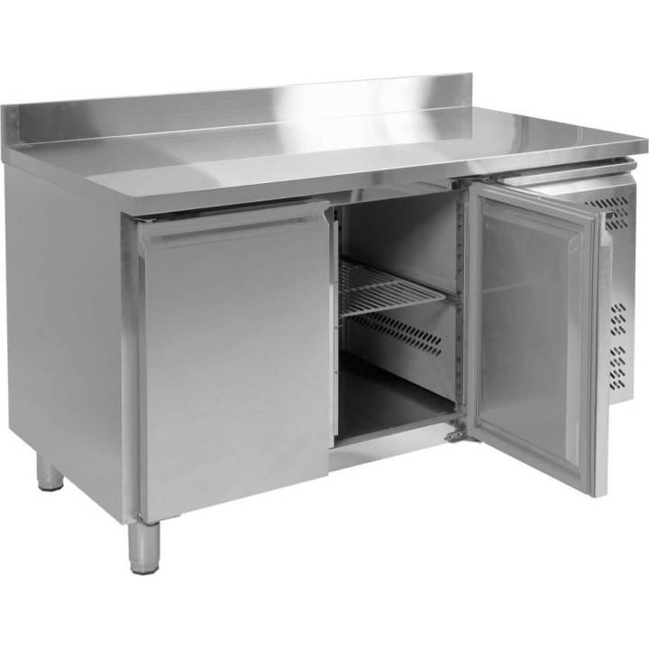 Stół mroźniczy 2-drzwiowy z blatem roboczym z rantem 1360x700x950mm Yato YG-05251